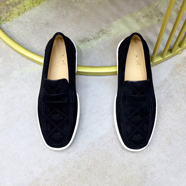 HM GUILLAUME LOAFER BLACK SUEDE