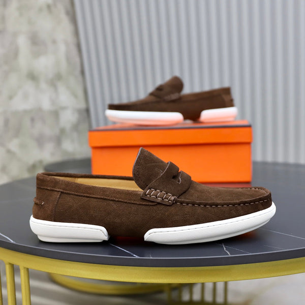 MOCASSINO HM GUILLAUME IN CAMOSCIO PECAN