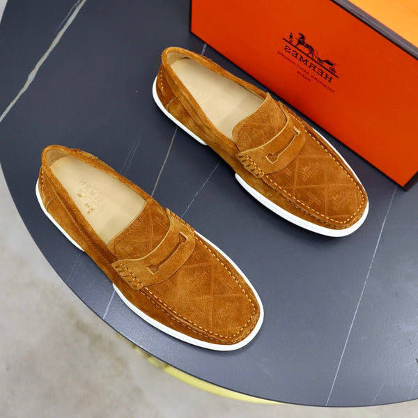 MOCASSINO HM GUILLAUME IN CAMOSCIO BRONZO