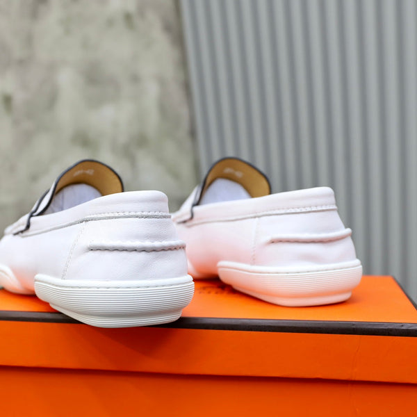 HM GUILLAUME LOAFER WHITE CALFSKIN