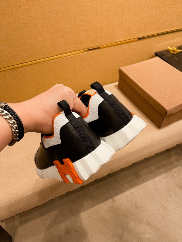 HM Men's Depart Slip-on Sneaker Black Cowhide 920356