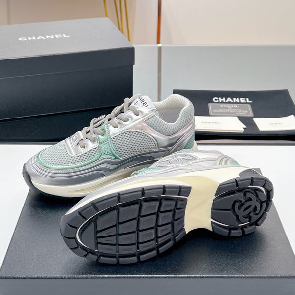 Sneaker CC in tessuto a rete grigio 149789