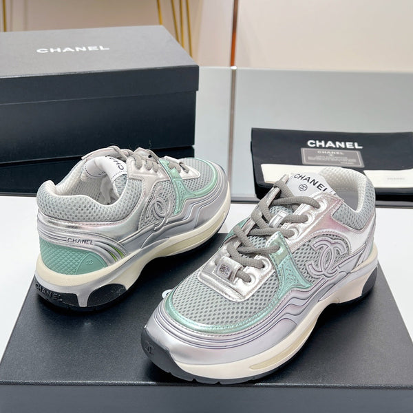 Sneaker CC in tessuto a rete grigio 149789