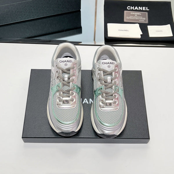 Sneaker CC in tessuto a rete grigio 149789