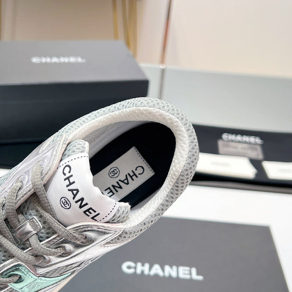 Sneaker CC in tessuto a rete grigio 149789