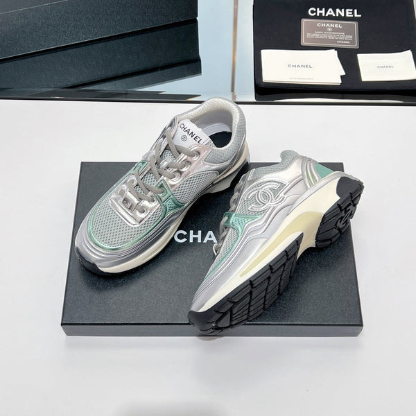 Sneaker CC in tessuto a rete grigio 149789