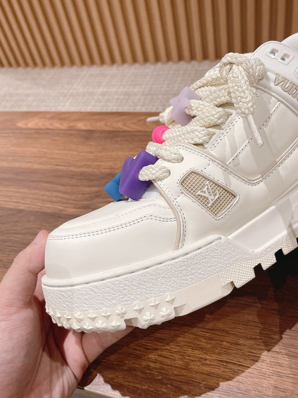 LV Trainer Maxi Sneaker White Calfskin