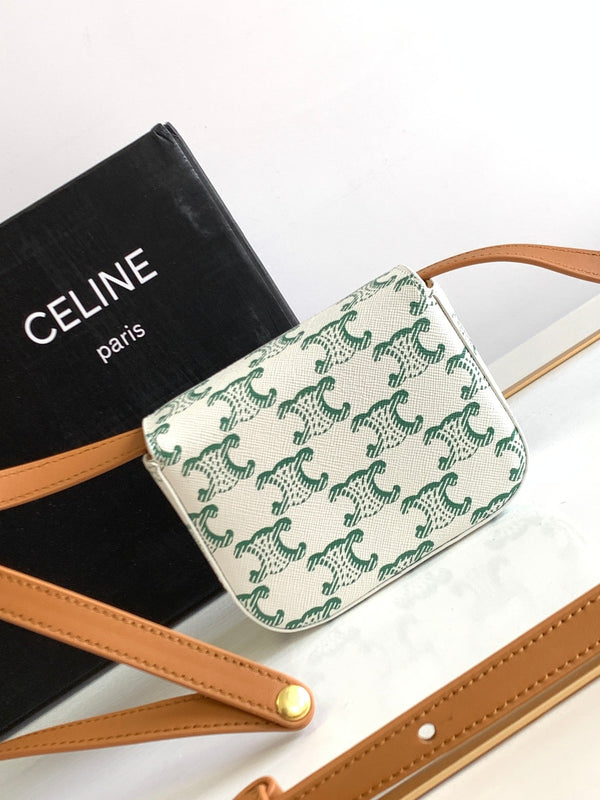 TRIPHOME 11 PELLE DI BUCCIONE VERDE BIANCA