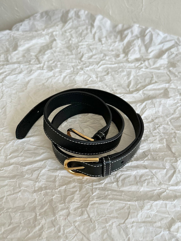 BORSA GRANDE APHRODITE 47 IN TELA BEIGE E PELLE DI VITELLO NERA