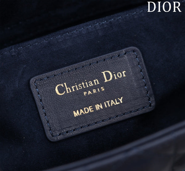 medium lady d-joy 26 agnello blu scuro