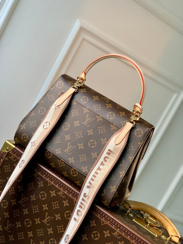 CLUNY MM 33 IN TELA MONOGRAM MARRONE