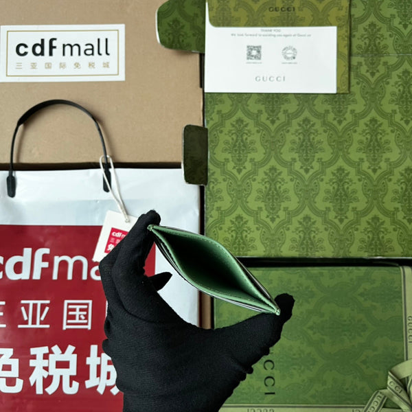 PORTA CARTE MARMONT TRAPUNTATO 10 IN PELLE DI AGNELLO VERDE CHIARO