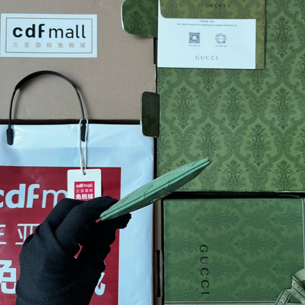 PORTA CARTE MARMONT TRAPUNTATO 10 IN PELLE DI AGNELLO VERDE CHIARO