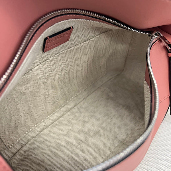 Loew Puzzle 28.7cm Hobo Bag Pink Smooth Calfskin