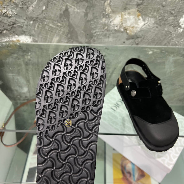 CD x Birkenstock Tokio Mule Black Suede