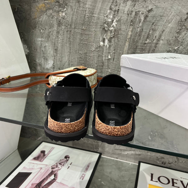 CD x Birkenstock Tokio Mule Black Suede