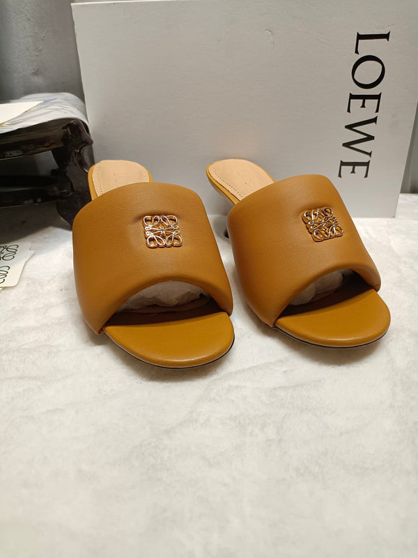 Loewe Anagram Padded Mule Brown Sheepskin