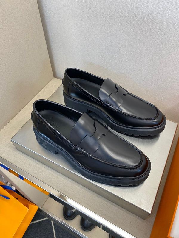 Mocassino Gentle da uomo HM in pelle di vitello nera 540804