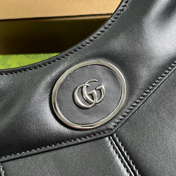 SAC FOURRE-TOUT GG PETIT 28 EN CUIR DE VEAU NOIR