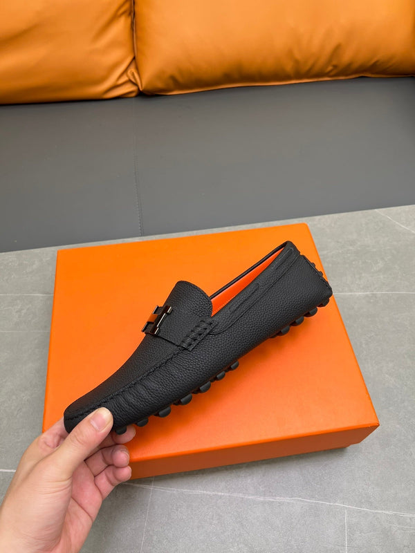 HM H-LOGO LOAFER BLACK CALFSKIN