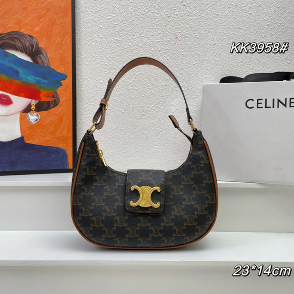 23 BORSA IN PELLE DI VITELLO FANTASIA NERA