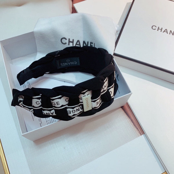 BLACK MIX WHITE FABRIC HAIRBAND 832194