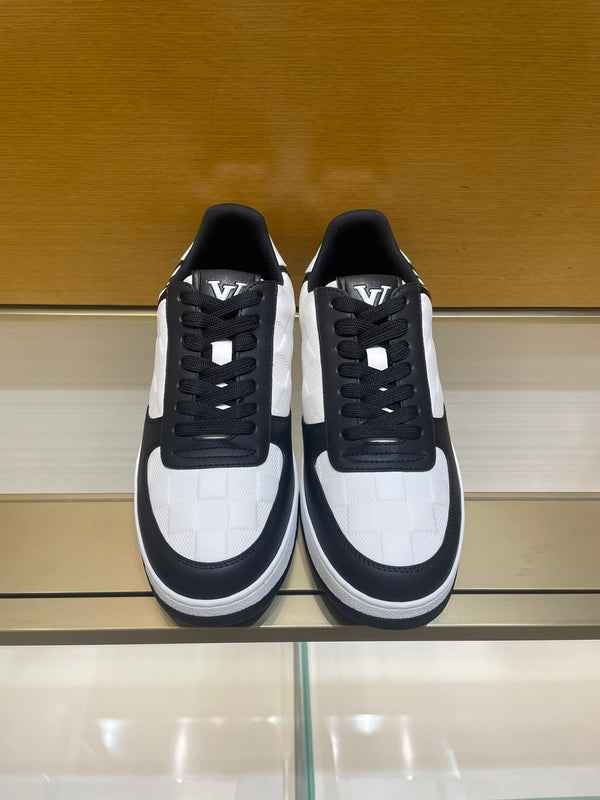 LV RIVOLI SNEAKER MEN BLACK WHITE