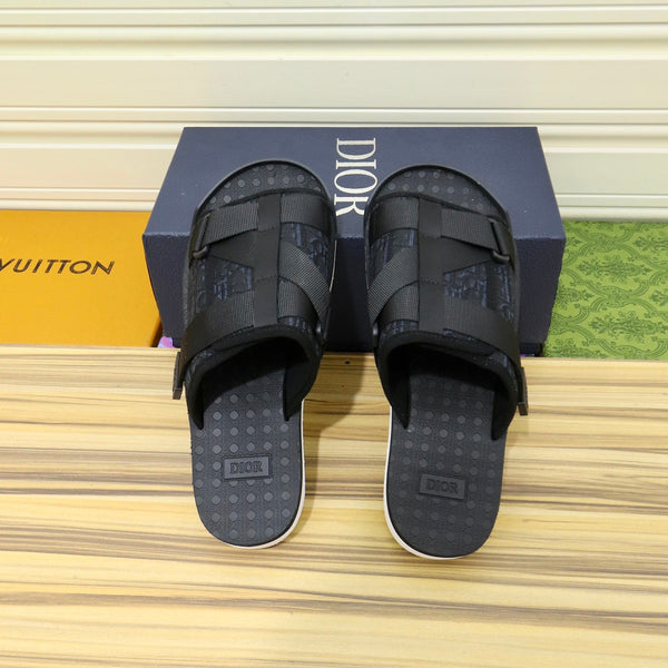 CD ALPHA SANDAL BLACK JACQUARD