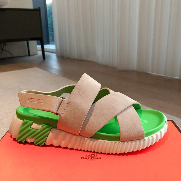 SANDALO HM ELECTRIC PARROCCHIO E CAMOSCIO KAKI