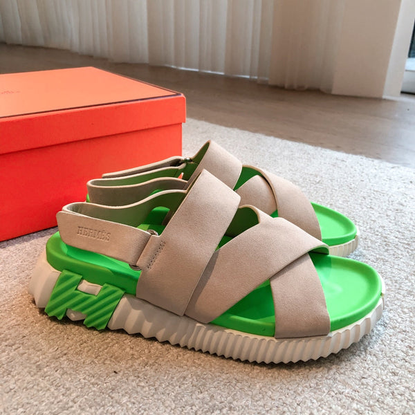 SANDALO HM ELECTRIC PARROCCHIO E CAMOSCIO KAKI