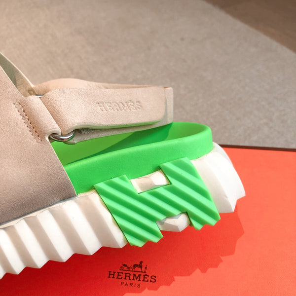 SANDALO HM ELECTRIC PARROCCHIO E CAMOSCIO KAKI