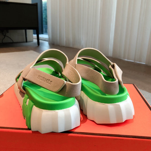 SANDALO HM ELECTRIC PARROCCHIO E CAMOSCIO KAKI