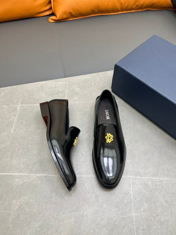 CD SPARROW LOAFER BLACK POLISHED CALFSKIN