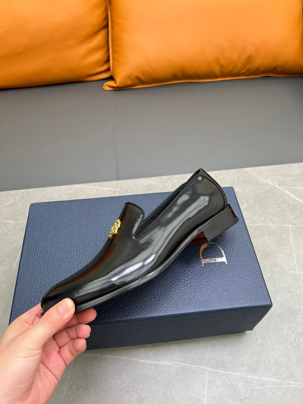 CD SPARROW LOAFER BLACK POLISHED CALFSKIN