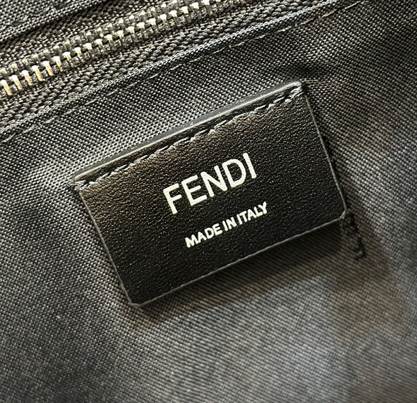 ZAINO FENDI STRIKE LARGE 46 FF IN TESSUTO JACQUARD BLU NOTTE