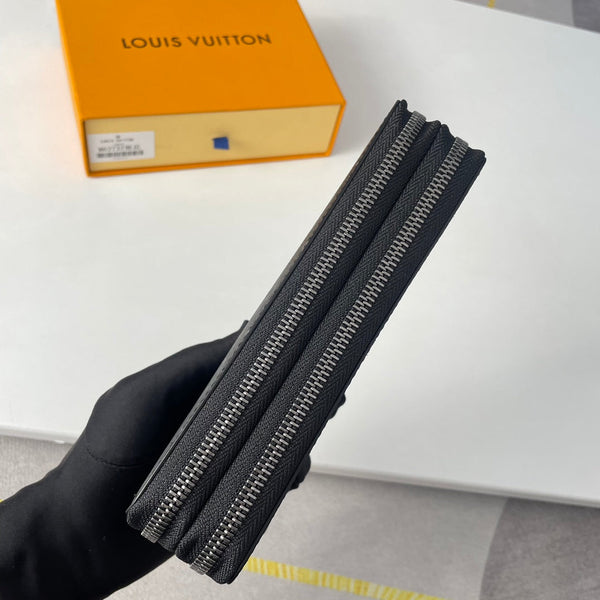 Portafoglio LV Double Zippy XL Monogram Eclipse nero 221555
