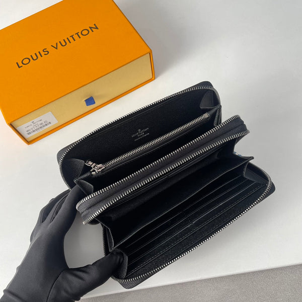 Portafoglio LV Double Zippy XL Monogram Eclipse nero 221555