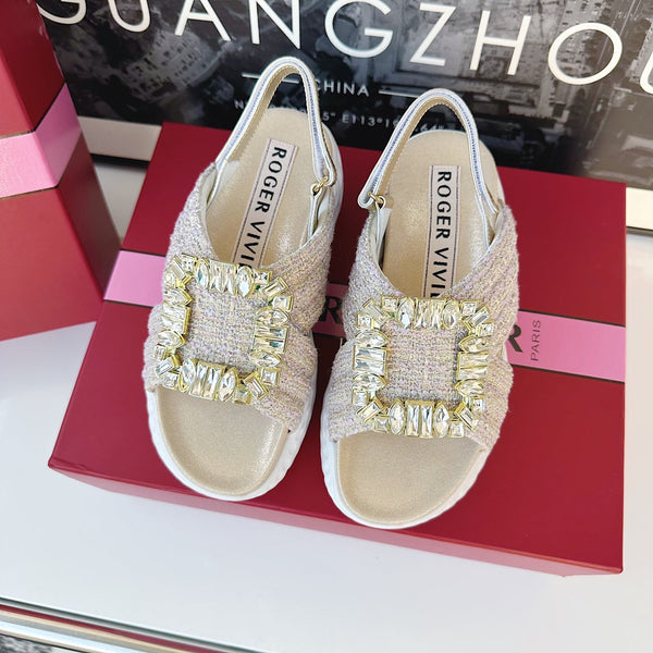 Viv Diamond Sandals Light Purple Fabric 560526