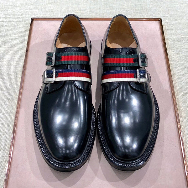 GG Men's Loafer Black Cowhide 344817