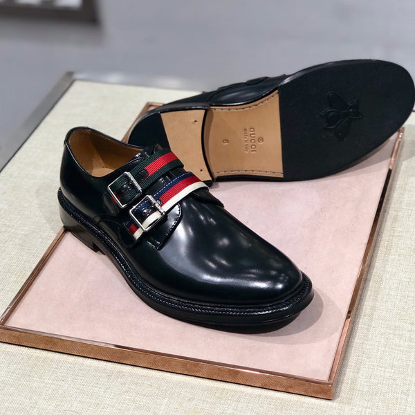 GG Men's Loafer Black Cowhide 344817