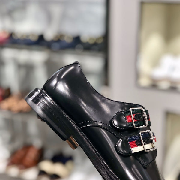 GG Men's Loafer Black Cowhide 344817