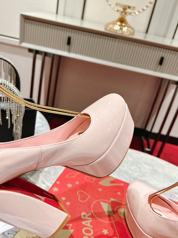 CL Platforms Movida Jane 130 mm Patent Leather Pink