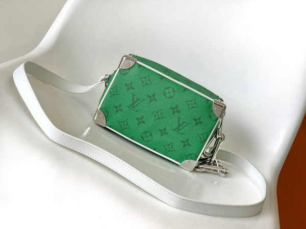 Lv M80816 Mini Soft Trunk 18.5 Green Monogram Canvas HW