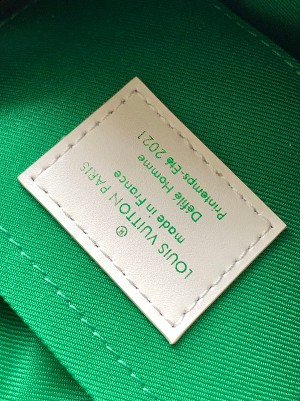 Lv M80816 Mini Soft Trunk 18.5 Green Monogram Canvas HW