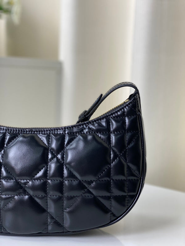 BORSA CD LOUNGE 26 IN PELLE DI AGNELLO NERA