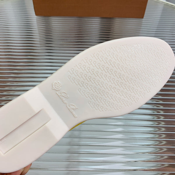 lp dot sole walk loafer yellow suede