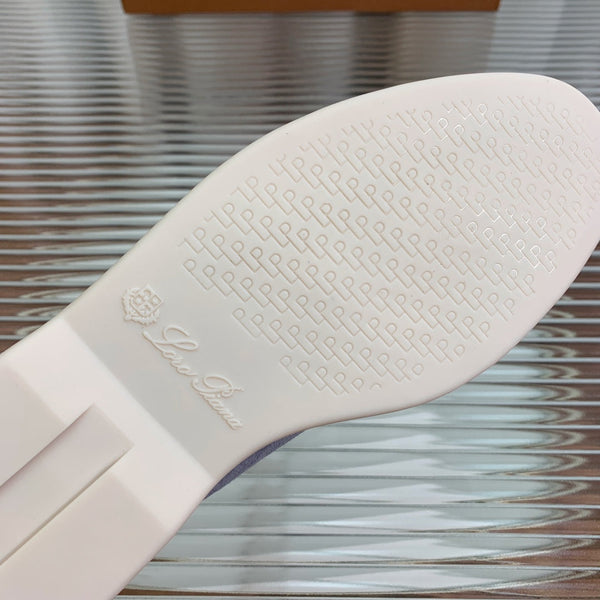 lp dot sole walk loafer slate grey suede