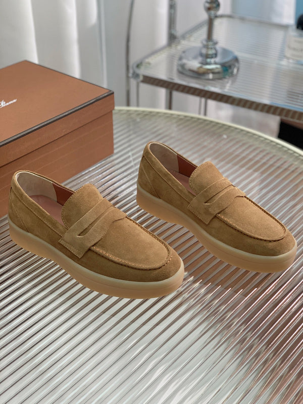 MOCASSINI LP SUMMER WALK IN CAMOSCIO MARRONE