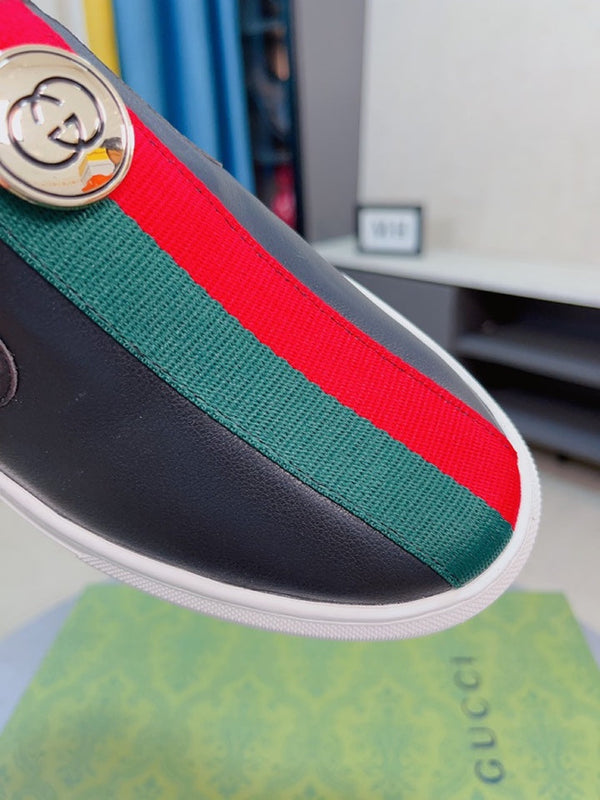 GG Men's Slip on Loafer Black Cowhide 592111