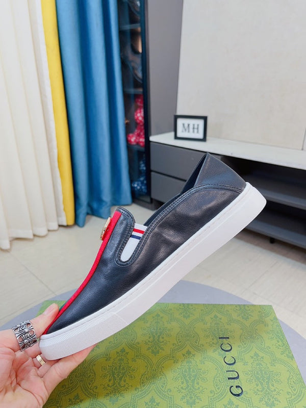 GG Men's Slip on Loafer Black Cowhide 592111